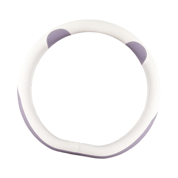 Dickly Car Steering Wheel Cover Protective Case Cute Automotive Accessories Non-Slip PU Purple