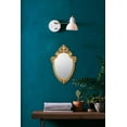 thumbnail image 5 of Espejo de pared decorativo con forma de escudo dorado, 40,6 cm de largo x 28,9 cm de ancho, 5 of 5