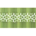 thumbnail image 3 of Gorgeous Home Linen 15-Piece Bathroom Set 2-Rugs/Mats, 1 -Fabric Shower Curtain, 12-Fabric Covered Rings Geometric Green, 3 of 5