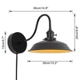 thumbnail image 2 of KAYYELAMP Hook Mounted Plant Light Full Spectrum 4500K 10W Adjusted Light Beam Range 15-60° Industrial Style Goose Neck Wall Lamp for Flowers Growing Indoor Plants, 2 of 5