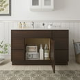 thumbnail image 4 of 51" Freestanding Bathroom Vanity Cabinet without Top in Brown, 4 of 6