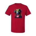 thumbnail image 2 of Love Can Make a Tail Wag Pitbull Dog Lover Men's Graphic T-Shirt, Red, 4XL, 2 of 3