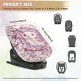 thumbnail image 6 of KUIFORTI Car Seat Sun Shade Cover Baby Car Seat Cover Blocks Out Heat & Sun, Keep Your Baby's Carseat at a Cooler Temperature, Kawaii Axolotl, 6 of 7