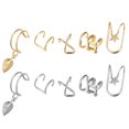 thumbnail image 1 of 10PCS Creative Cartilage Ear Clips No Ear Hole Ear Jewelries (Golden+Silver), 1 of 8