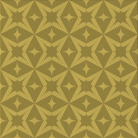 Ahgly Company Machine Washable Indoor Square Transitional Dark Bisque Brown Area Rugs, 6' Square