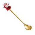 thumbnail image 2 of Stainless Steel Christmas Themed Spoon with Holiday Pendant for Desserts Cocktails and Table Setting, 2 of 8