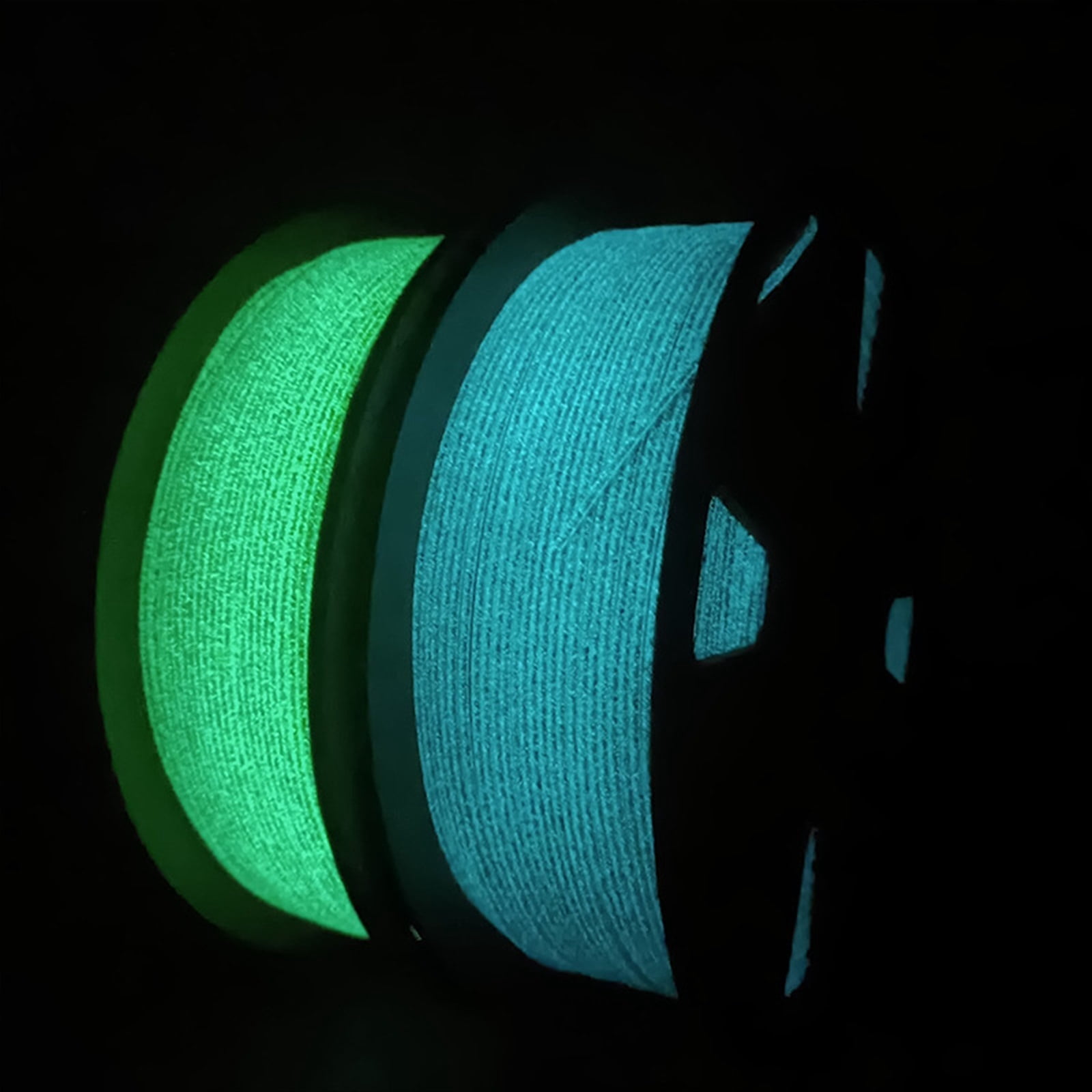 3D Printer PLA Filament with Glitter, Shining Glow In The Blue/Green, 1.75mm Filament 1KG/Spool for 3D Printing Consumables