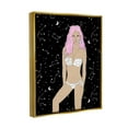 thumbnail image 3 of Stupell Industries Moon Girl Constellations Novelty Painting Gold Floater Framed Art Print Wall Art, 17 x 21, 3 of 9
