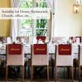 thumbnail image 4 of Primegos 6 Pcs Reserved Chair Signs Church Pew Reserved Seating Signs with Printed Words Weddings Event Party Celebration Placeholder Bench Reserved Hanging Cloth, 4 of 8