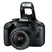 Pre-Owned Canon EOS Rebel T100 DSLR Camera EF-S 18-55mm f/3.5-5.6 IS II Lens Kit, 18 Megapixel CMOS (APS-C) Sensor, Full HD Videos, Built-in Wi-Fi, Beginner Photographers, Digital Camera, Black