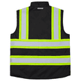 thumbnail image 3 of JORESTECH Hi-Vis Reversible Insulated Safety Vest, Two-Toned, ANSI Class 1, VL-10 (Black, XS), 3 of 10