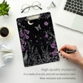 thumbnail image 3 of FORMRS Acrylic Clipboard with Low Profile Clip Standard A4 Letter Size, 12.5" x 9", Gothic Floral Print, 3 of 8