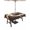 Brown, variant on Outdoor Tablecloths with Umbrella Hole & Zipper, Japanese Style 54x80 Inch Tablecloth Rectangle, Dark Brown Rustic Owl Birds Tree Branches Waterproof Table Cloth, Patio/Pool/Picnic Table Covers