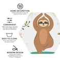 thumbnail image 4 of Balery 4 Pcs Cute Sloth In Yoga Pose Treeleather Coasters Set, Drink Table Cup Coasters For Living Room Kitchen Coffee Decor, 4 of 9