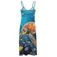 thumbnail image 5 of Nautical Green Sea Turtles Sleeveless Dress for Women Clothing Female Women's Summer Skirt, 5 of 7