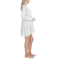 thumbnail image 6 of Ocean Pacific Women's Lounge Set Waves for Days Long Sleeve Tiered Dress, Multi Stripe, M, 6 of 7