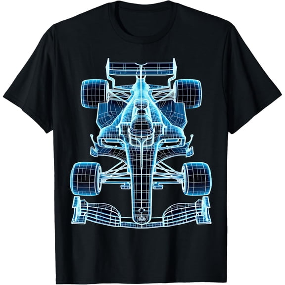 Velto Racing Car Blueprint Engineering Design T-Shirt All Size S-5XL