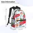 thumbnail image 4 of Easygdp Watercolor Red Truck And Fir Tree Casual Laptop Backpack, Large Capacity Schoolpack for School, Travel, Business, 4 of 8