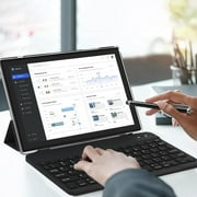 2024 Newest Android 13 Tablet with Keyboard 10 Inch 2 in 1 Tablets, 12GB RAM 128GB ROM 1TB Expand, Quad-Core 2.0GHz CPU Tablet PC, 5G WiFi 6 BT 5.0, 8MP Camera, Google Certified Tableta