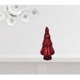 thumbnail image 5 of 12" Red Glass Christmas Tree Sculpture, 5 of 5