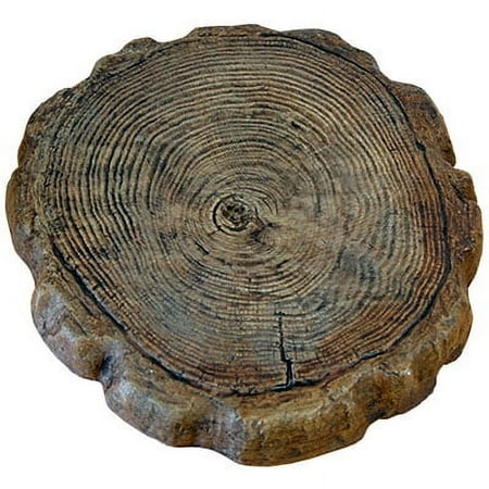 Athens Stonecasting Espresso Concrete Large Log Stepping Stone