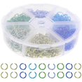 thumbnail image 1 of Connectors for Jewelry Making Open Jump Rings for Diy Projects Aluminum Assorted Color Used for Jewelry Making 2 Boxes, 1 of 4