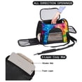 thumbnail image 2 of Tie Dye Pet Carrier Bag with Sherpa Base and 900D Oxford Cloth Fabric, 17x10x11.8 in, Adjustable Nylon Webbing - Ideal for Travel and Outdoor Activities, 2 of 7