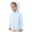 Light Blue, variant on CCRFTGI Girls Jacket Size 6 Lightweight Upf Sun Protection Zip Up Long Sleeve Rash Guard Style Hooded Cooling Shirt Summer Jacket Light Gray 9-10 Years
