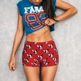 thumbnail image 3 of Wukai Bulldog Red Print Pack Biker Shorts for Women Yoga Workout Gym Running Scrunch Active Shorts-Medium, 3 of 8
