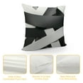 thumbnail image 4 of GOSMITH Modern Abstract Throw Pillow Cover Gray Black Stripes Design Decorative Pillows Case for Sofa Couch Bed, Double-Sided Printing, Home Decor Cushion Pillowcase, 4 of 5