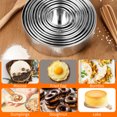thumbnail image 5 of MOJINO 12-Piece Round Cookie Cutter Set, Circle Pastry Cutters with Storage Tin, Stainless Steel Biscuit Cutters and Donut Cutter Ring Molds, Mother’s Day Gifts for Mom, 5 of 7