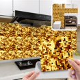 thumbnail image 2 of ABODELINE 10 Sheets Square Peel and Stick Backsplash for Kitchen Tile Stick on Back Splash 4"x 4" Marble Mosaic Tile Stickers Peel and Stick Wall Tile Temporary Adhesive Backsplash for Bathroom, 2 of 6