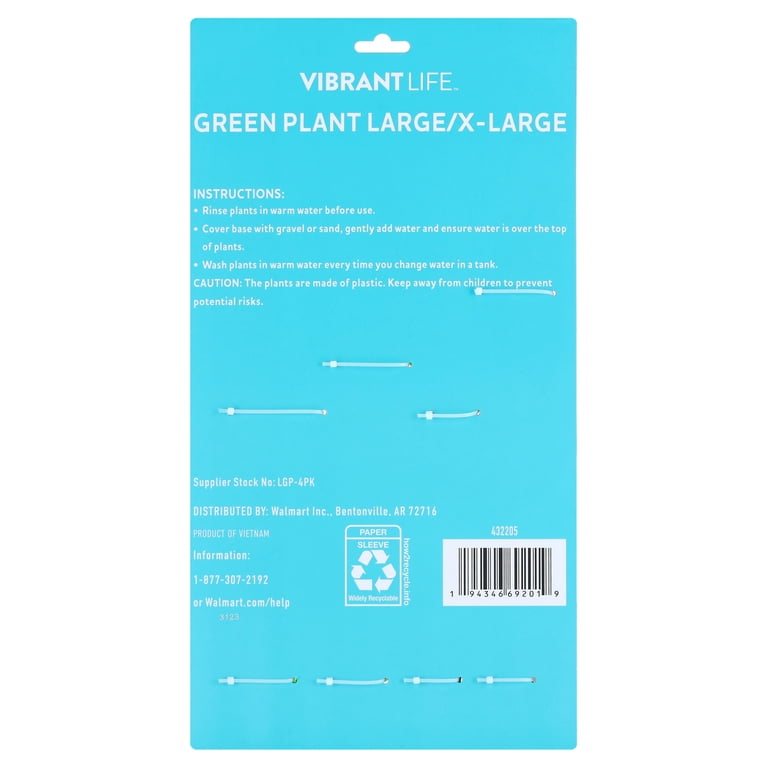 Vibrant Life Large/X-Large Plant Set, Green, 4 Pieces photo 4