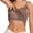 Coffee, variant on Women's Built-In Bra Tank Top, Spaghetti Strap Lace Trim Camisole with Padded Cups, Slim Fit Summer Layering Cami