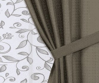 Mainstays Violet Solid & Sheer Curtains, 37” x 63” (6 Panels)