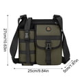 thumbnail image 2 of Sling Bag Men Crossbody Bag With Bottle Holder Multi-layer Adjustable Chest Bag Backpack Portable Sling Backpack For Sports Gym Hiking Fishing Dark Blue, 2 of 5