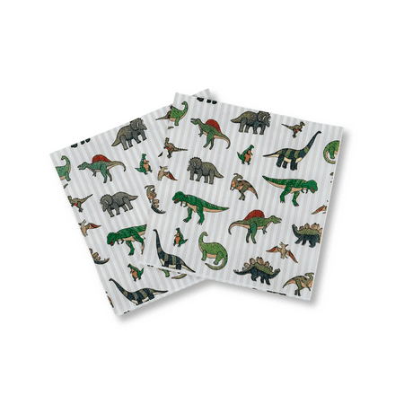 Dinosaur Beverage Napkins, 24 pack- Dino Party Decor