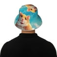 thumbnail image 5 of Bingfone Cloud Cute Hamster Bucket Hat for Men Women,Packable Reversible Printed Sun Hats,Fisherman Outdoor Travel Hiking Beach Caps, 5 of 7