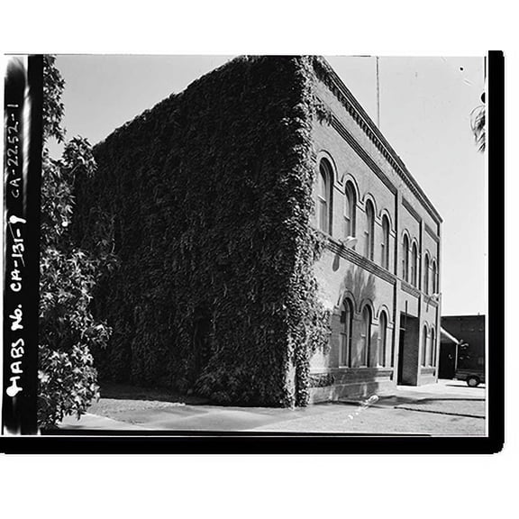 Historic Print, City Hall, 1313 Market Street, Redding, Shasta County, CA, 16" x 20"