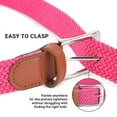 thumbnail image 3 of Stretch Braided Woven Belts without Holes, Elastic Casual Belts for Men and Women by Umo Lorenzo, 3 of 5