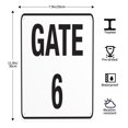 thumbnail image 2 of Gate 6 Sign Tin Sign Warning Metal Sign Vintage Sign Wall Decor for Home Farm Bar Coffee Shop Club Decoration 8x12 Inch, 2 of 7