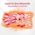 thumbnail image 7 of TRANSLINK 7 Packs Womens Pink Fuzzy Socks Warm Cozy Soft Winter Slipper Socks Gift Size 5-9, 7 of 7