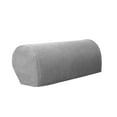 thumbnail image 2 of Bemona Armrest Covers 2PCS Stretch Fabric Armrest Covers Anti-Slip Sofa Arm Chair Slipcovers Furniture Protectors For Recliner Sofa,Light Gray, 2 of 3
