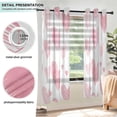 thumbnail image 3 of Yayeee Window Curtains Light Filtering 63"x42" Grommet Panel Pair Home Living Room Decor, Hand Drawn Hearts, 3 of 7