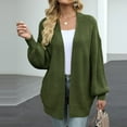 thumbnail image 4 of Cute Sweater Women Oversize Long Sleeve V Neck Loose Casual Knitted Open Front Cardigan Fall Clothes Outfits, 4 of 8