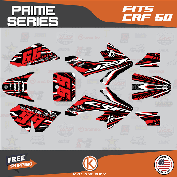 Kalair GFX Graphics Kit for Honda CRF50 (2004-2012) Prime Series