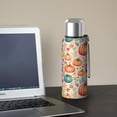 thumbnail image 5 of 20 Oz Fall Pumpkins and Leaves Pattern Coffee Tumbler Double Wall Insulated Stainless Steel Water Bottle | Metal Reusable Thermoses Flask with Cup Cap | Leak & Sweat Proof with Anti-Dust Lid, 5 of 7