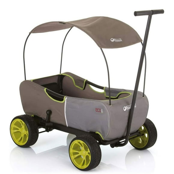 hauck Eco Folding Wagon with Multipurpose Hand Pulled Utility, Forest Green