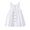 White, variant on BESLY Girls Princess Dress for Toddler Baby Solid Color Buttons Princess Dress Summer Kids Sleeveless Casual Dress 2-6Y