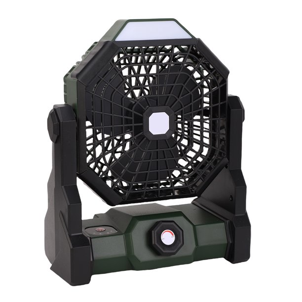 Ventilador De Iluminación Recargable Portátil, Pequeño ángulo Ajustable, Silencioso, Funciona Con Pilas, 2 Usos, Regulación De Velocidad Continua Para Viajes